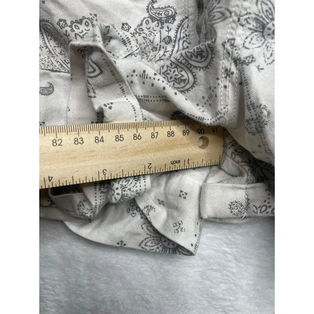 Abercrombie kids‎ Romper Paisley Print Size 11/12 White Gray